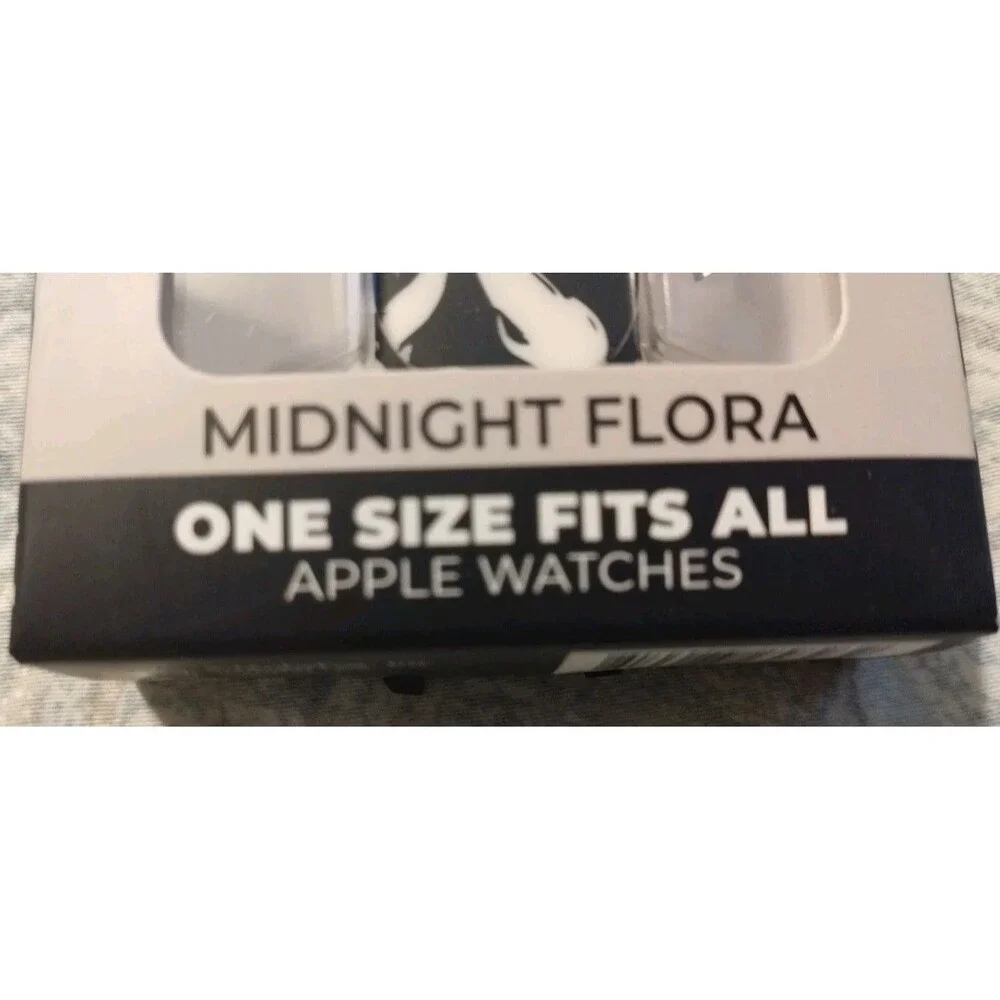 New MobyFox Smartwatch Band One Size Fits All Apple Watch midnight Flora Style